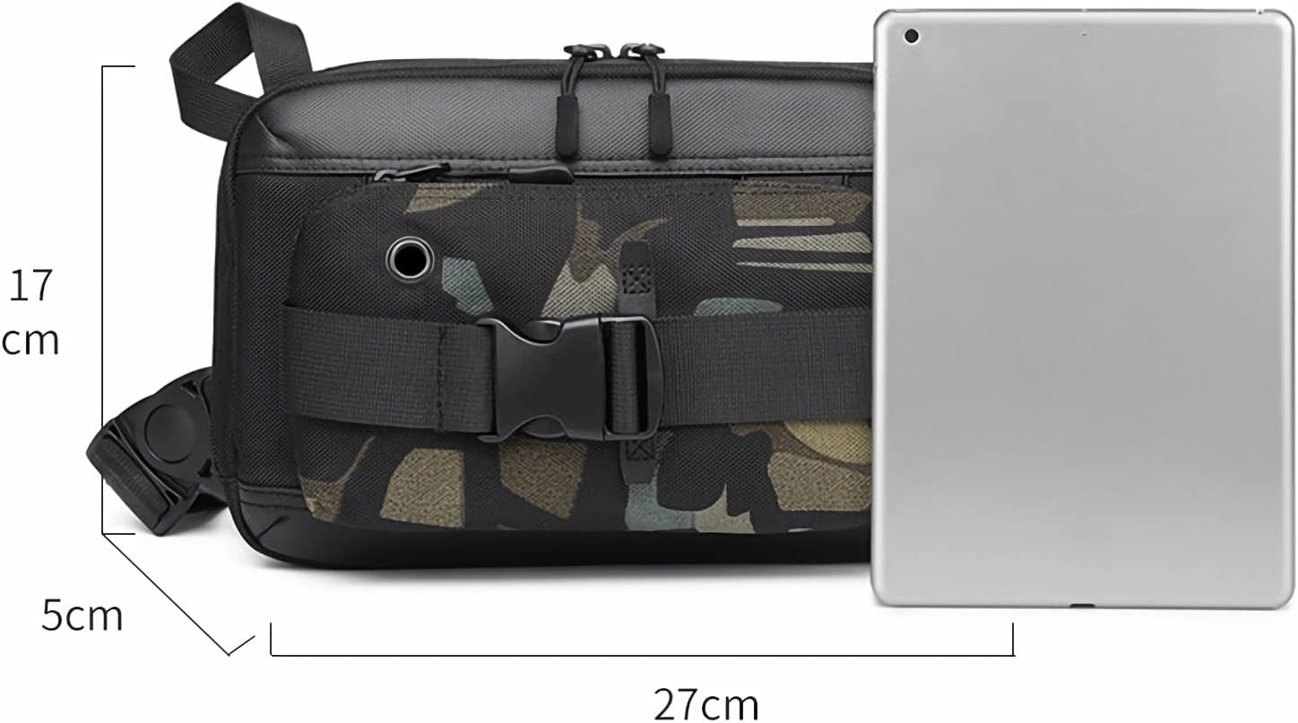 Sling Backpack Crossbody Sling Bag Chest Bag Daypack Fanny Pack Cross Body Bag for Outdoors Hiking Traveling Running - Image 6