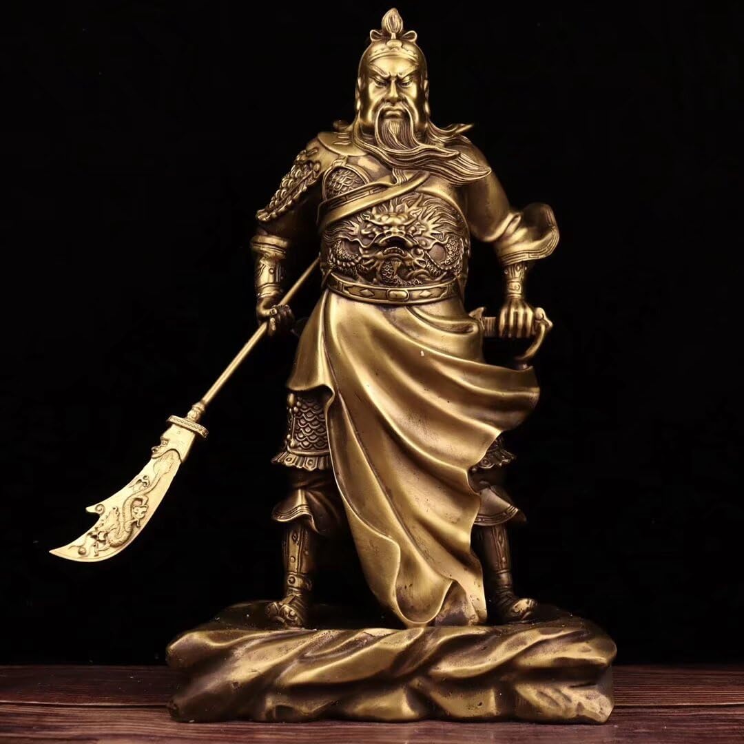 Dytartzx 35* Guan Gong The Of Wealth Bronze Statue Of Guan Yu The Chinese Of War Attracts Wealth And Feng Shui Gifts
