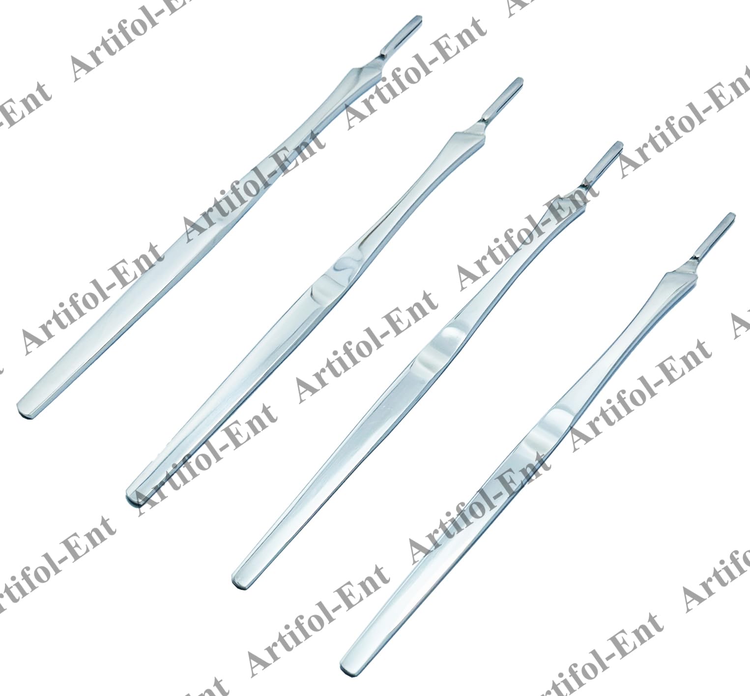 Scalpel Handle No #7 Mirror Finish BP Handle Premium Grade Stainless Steel 4 Pcs