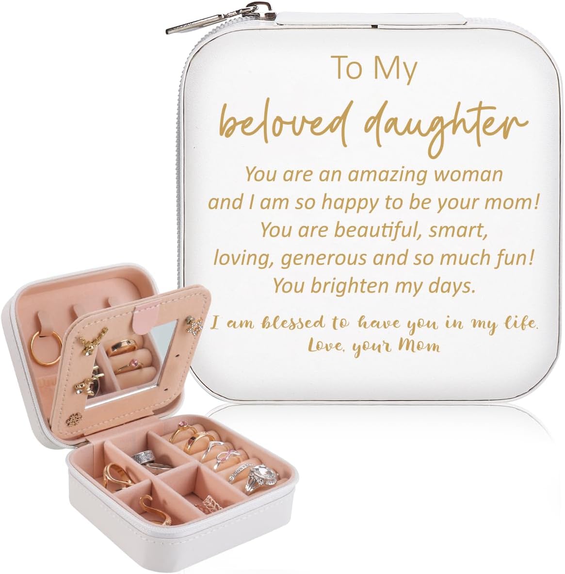 Xinezaa Daughter Gift from Mom Mother Daughter Jewelry Box Gifts Birthday Gifts for