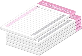 PRICARO Typo - Lote de 5 hojas magnéticas (A6, 25 hojas), color rosa