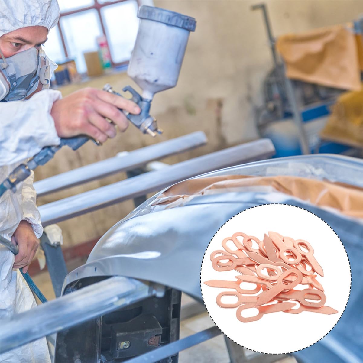 200Pièces Extracteur de Bosses pour Soudeur par Points Rondelles Extraction pour Réparation de Carrosserie Outils de Débosselage Automobile Accessoires de Précision