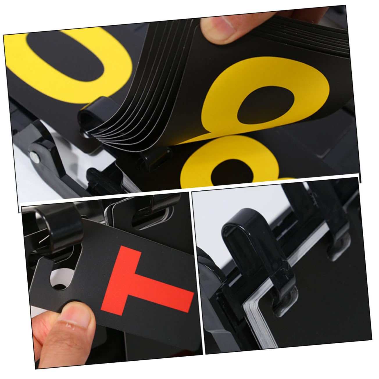 TOYANDONA Tabellone Segnapunti Portatile in PVC Utile per Basket Tennis e Altri Giochi Sportivi Facile da Usare e Durevole