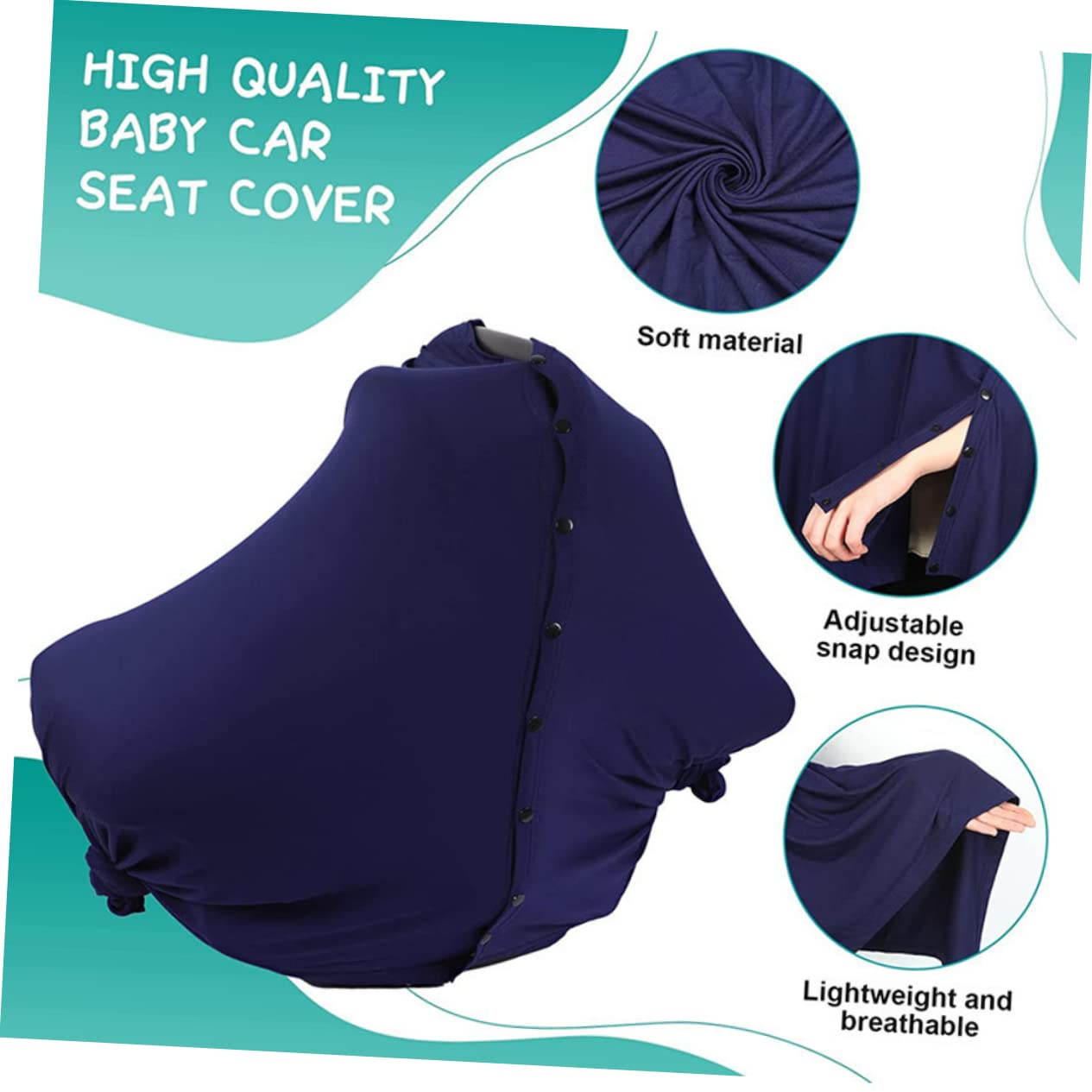 Multi-Functional Nursing Cover Stylish Stroller Sunshade Windproof Cover for Breastfeeding Chic Patterned Nursing Wrap for Moms Reusable Easy to Clean