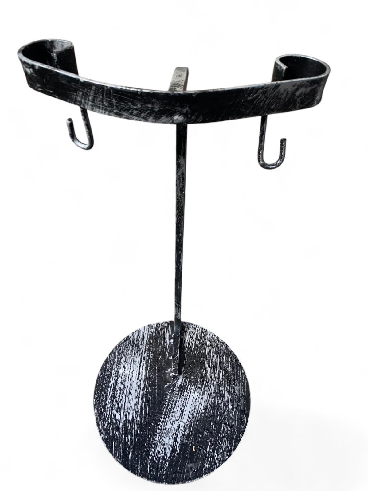 GREGORIOSTORE Supporto per Caciocavallo in Ferro, Altezza 55 cm, Diametro 33 cm, per Barbecue, Caciocavallo Fuso