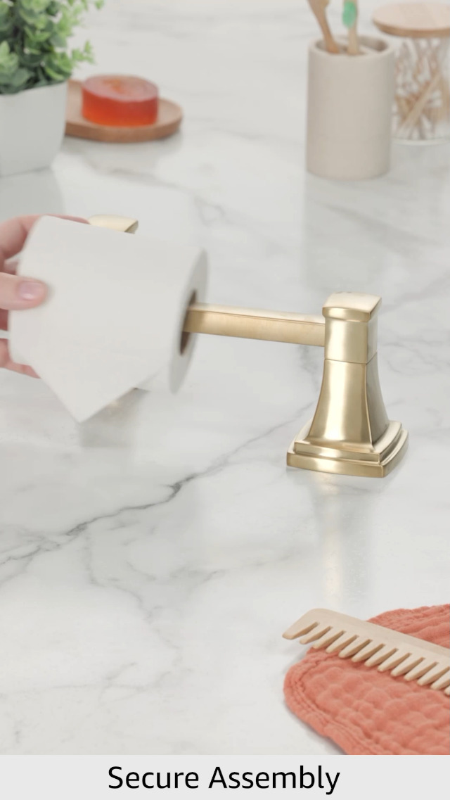 Porte-Papier Toilette Kohler Riff - Laiton Brossé, Design Moderne Et Pivotant