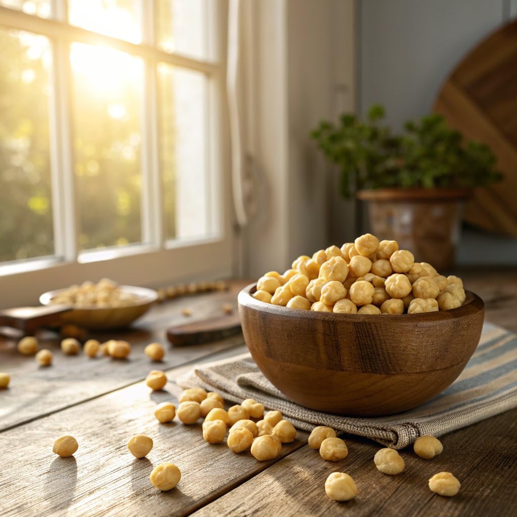 NUT CRAVINGS - Raw Blanched Hazelnuts Filberts - Unsalted, Shelled, (80oz - 5 LB) Bulk Nuts Packed Fresh in Resealable Bag - Kosher Healthy Snack, Food Assortments Ideal for Trail Mixed Nuts