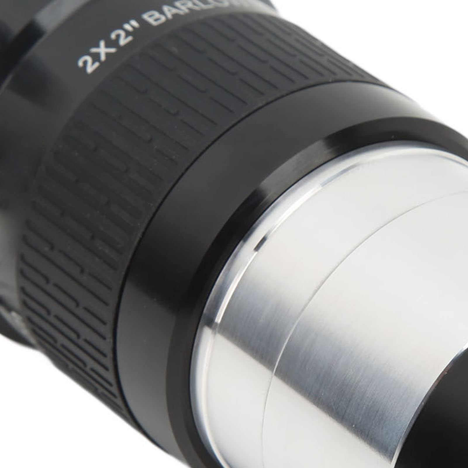Barlow Lens 2X, 2-pulgadas Barlow Lens Astronómica Telescope Lente de Cristal Óptico de Calidad Superior con Anillo Adaptador de 2 pulgadas a 1,25 pulgadas para Ocular Telescopio Astronómico