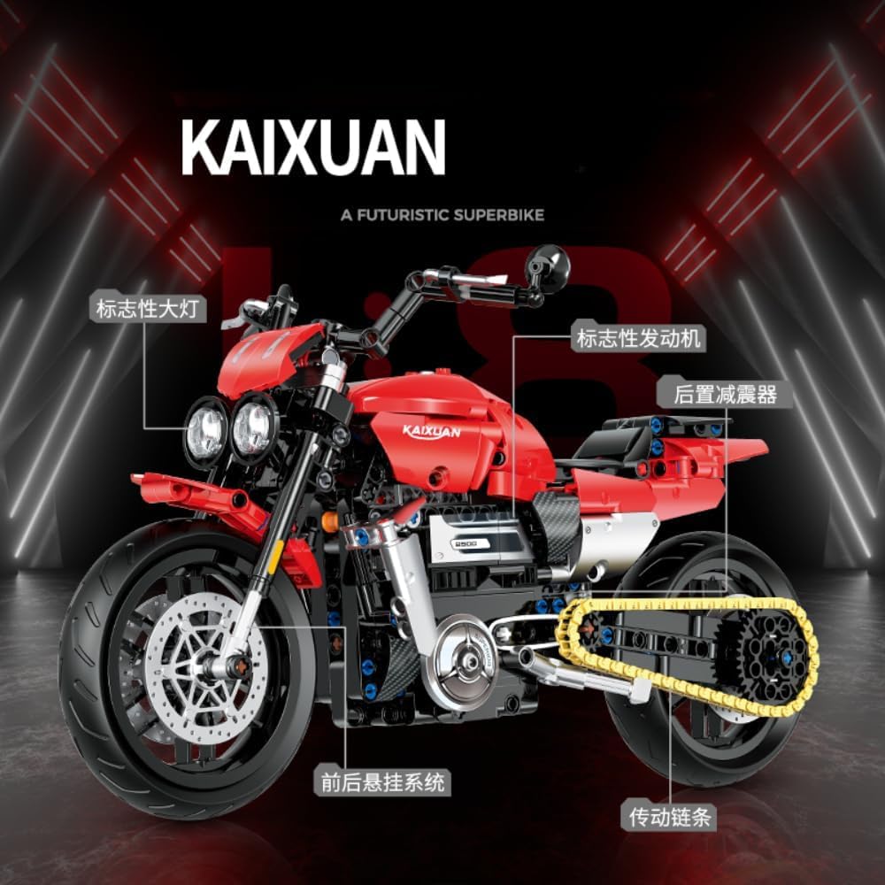 JUCYJULY Motorcycle Building Blocks Kits - Image 3