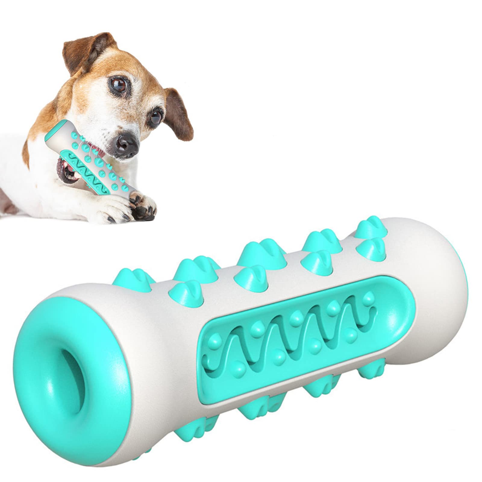 Juguetes para Perros, Juguete Masticable de Caucho Natural, Juguete para Limpiar los Dientes del Perro, Juguetes Masticables Indestructibles, para que los Perros se Limpien los Dientes (Azul)