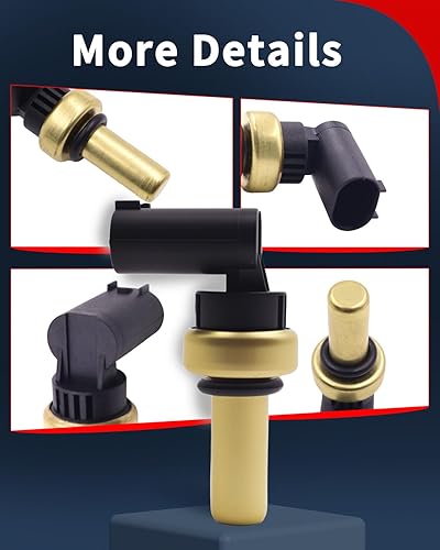 Miniatura 6 de VEHICODE Sensor de temperatura del refrigerante del motor, sensor de temperatura del agua ECT compatible con Chevy Chevrolet Cruze 2011-2016, Sonic