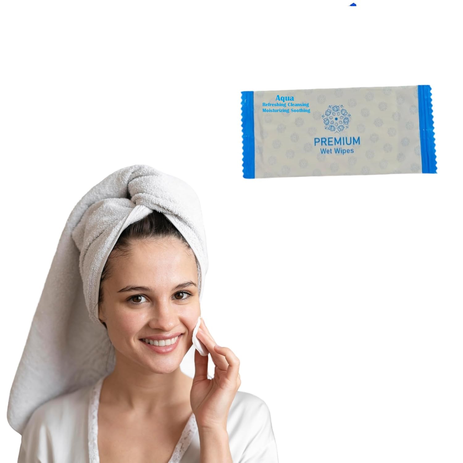Cotton Face Cleaning Wet Wipes Tissue Paper Makeup Remover Facial Wash Napkin Face Wipes Multi-Purpose for Cleansing Refreshing & Moisturizing Wet Facial Wipes(pack of 25) (Aqua)-picture-35