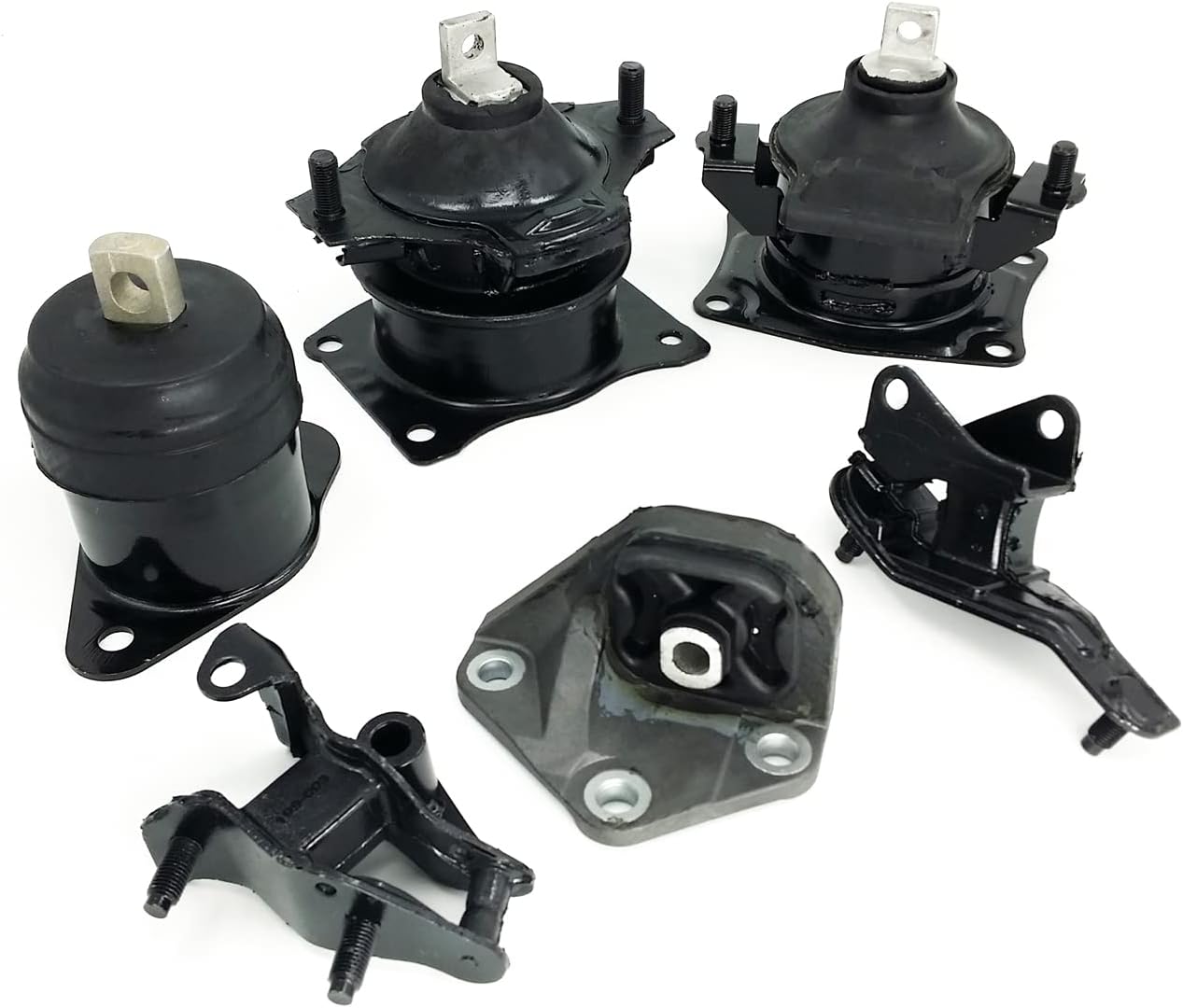 Engine Mount Engine Motor & Transmission Mount 6PCS Compatible With 2003 2004 2005 2006 2007 Honda Accord 2.4L Automatic Trans Replacement for A4509 A4510 A4516 A4517 A4542 A4526HY