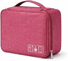 Tubarão Stores Bolsa Organizadora Estojo Para Cabos E Acessórios Eletrônicos Necessaire Portátil Organize seus Cabos,...