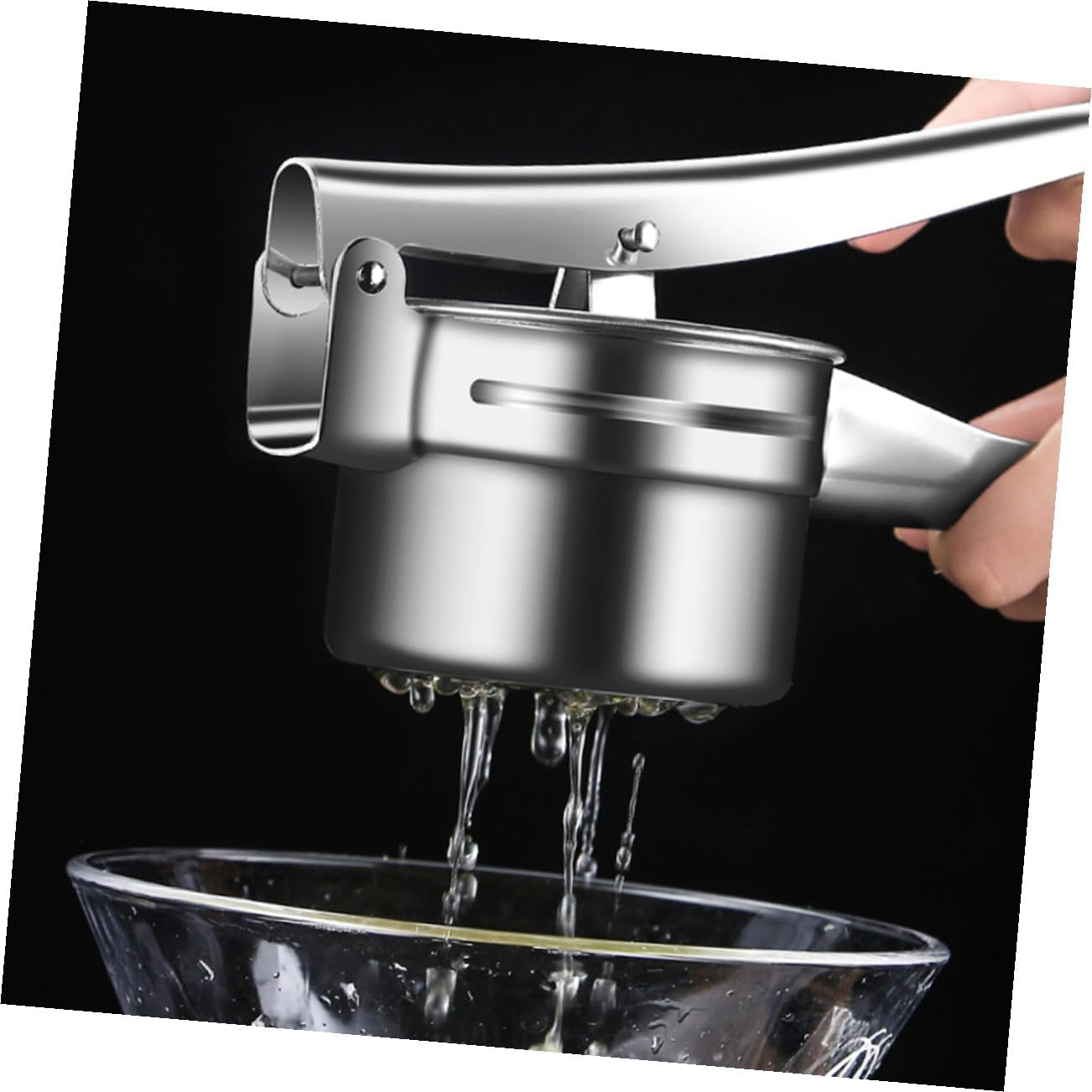 ULTECHNOVO Manual Stainless Steel Potato Masher and Ricer Multi-use Kitchen Utensil for Mashing Vegetables and Fruits Cooking Tool for Home and Professional Chefs