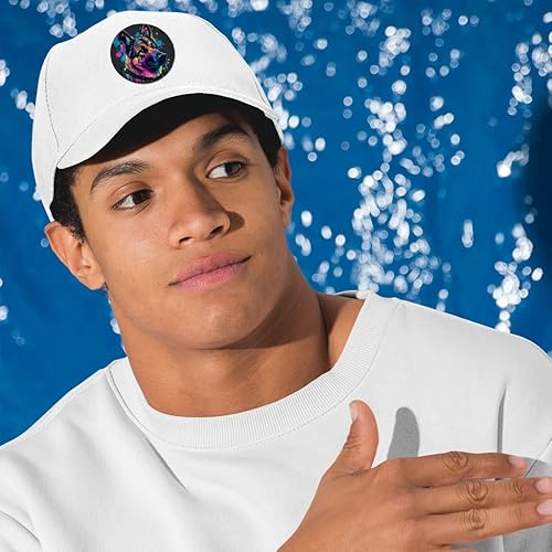 Miniatura 3 de Parches de sombrero con estampado de pastor alemán - Parches gráficos - Apliques de parche colorido - Rectángulo