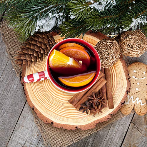 Keileoho 6 Pcs 7.1-7.8 Inches Natural Wood Slices, Large Smooth Wood Slices For Crafts, Unfinished Wood Slices For Arts And Crafts Christmas Ornaments Diy Crafts #TOP4