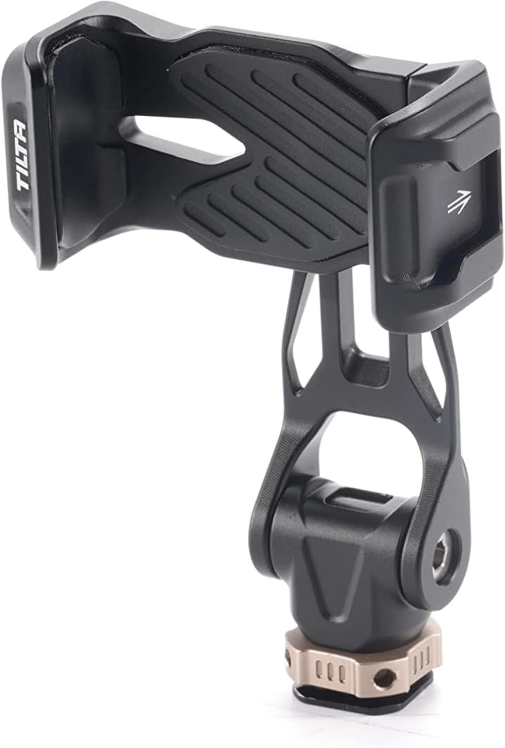Tilta Rotatable Phone Mounting Bracket | Aluminum Build | Pro Phone Adapter w/Cold Shoe & 1/4" Screw | 360° Rotation and 180° Tilt | Black
