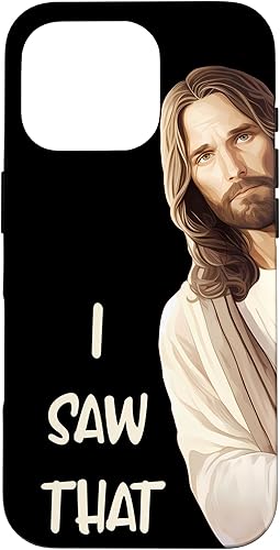 Miniatura 20 de iPhone 12/12 Pro Funny Jesus I Saw That Case