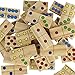 Dominoes for Kids - Wooden Dominos with Numbers - Math Domino Color Dots