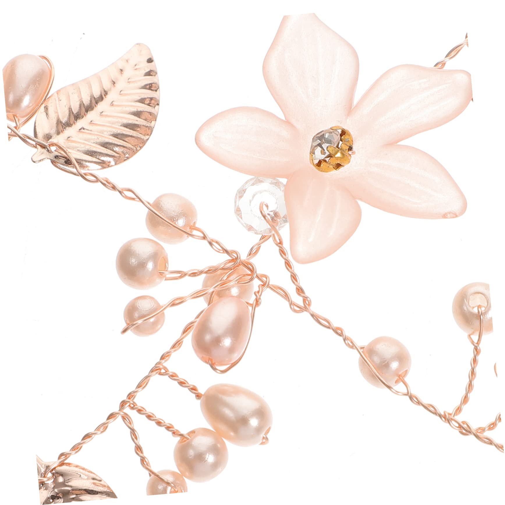 Baluue 5stücke Blütenblatt Braut Haarschmuck Für Hochzeiten Blumenkrone Mit Blüten Und Blättern Für Brautpartys Und Besondere Anlässe