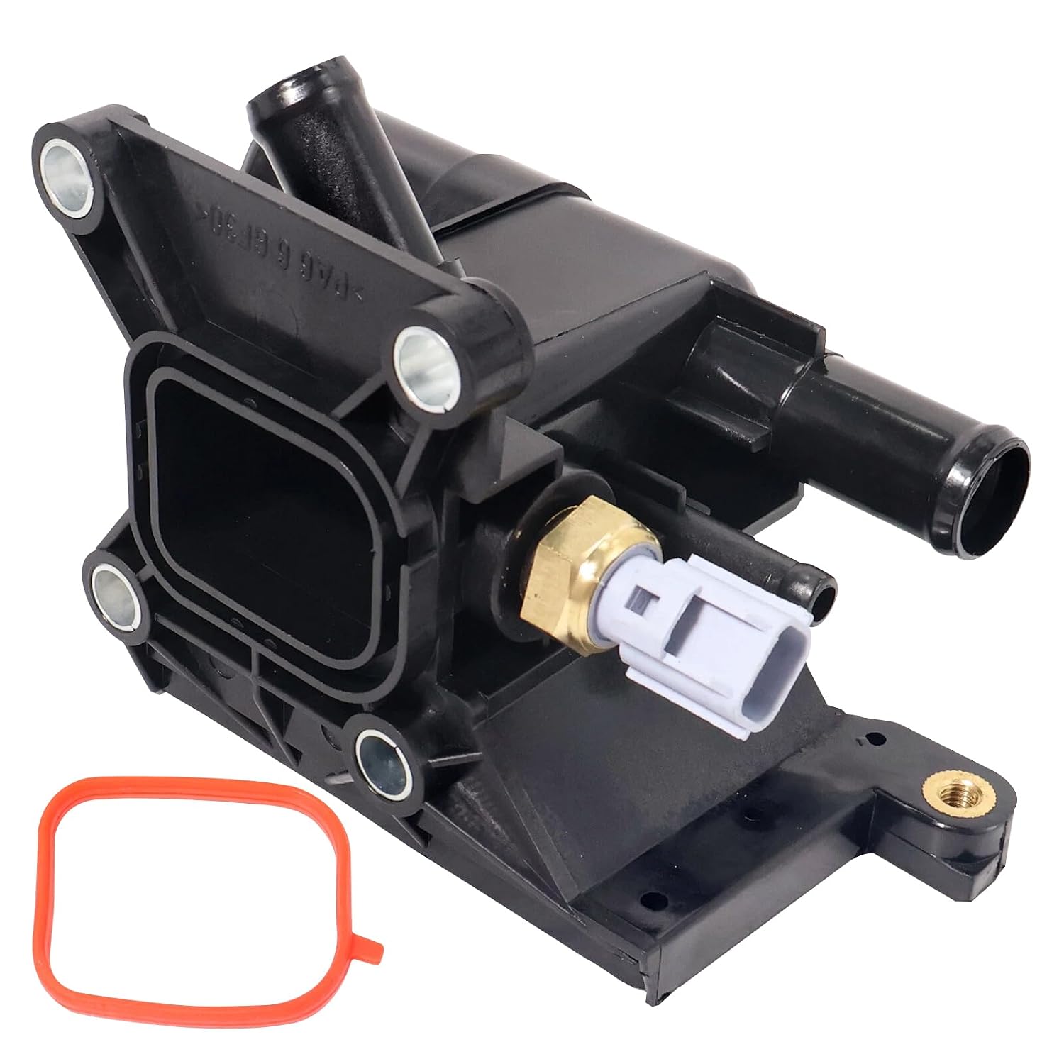 SMMS Engine Coolant Water Outlet with Sensor Fit for Mazda 3 5 6 CX-7 2006-2015 2.0L 2.3L 2.5L Replace#902-690 LF94-15-17Z