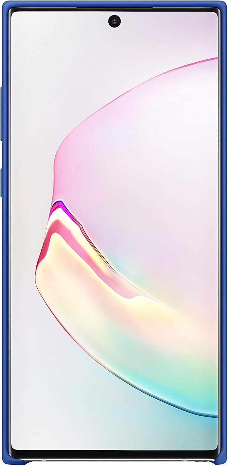 Samsung Galaxy Note10+ Case, Silicone Back Protective Cover - Blue (US Version with Warranty)