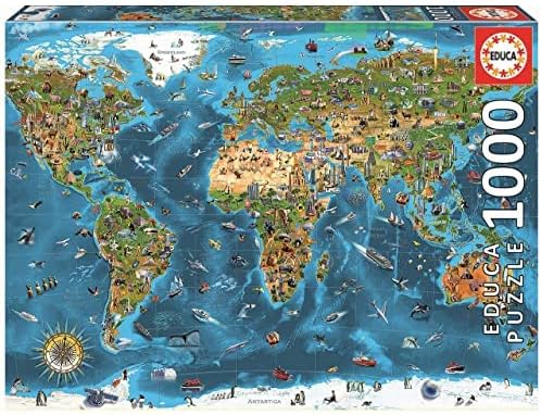 Educa Merveilles du Monde pièces Original World Wonder. 1000 Piece ...