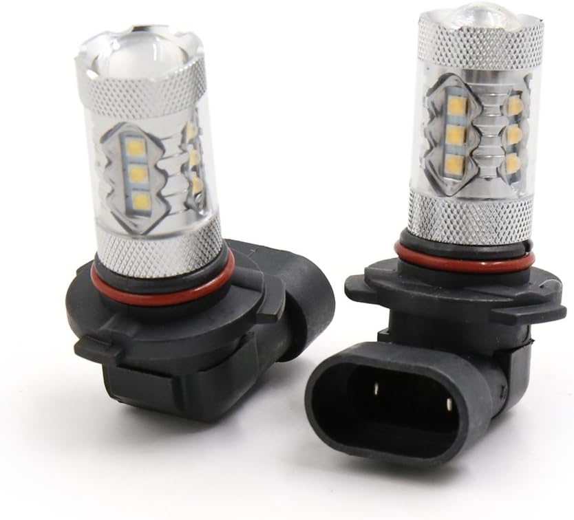 2pcs 9005 Pure White Bulb 2828 SMD 16 LED Headlight Fog Projector Lens for Car (ID: 2A5 A1C 4C2 C0D 80B