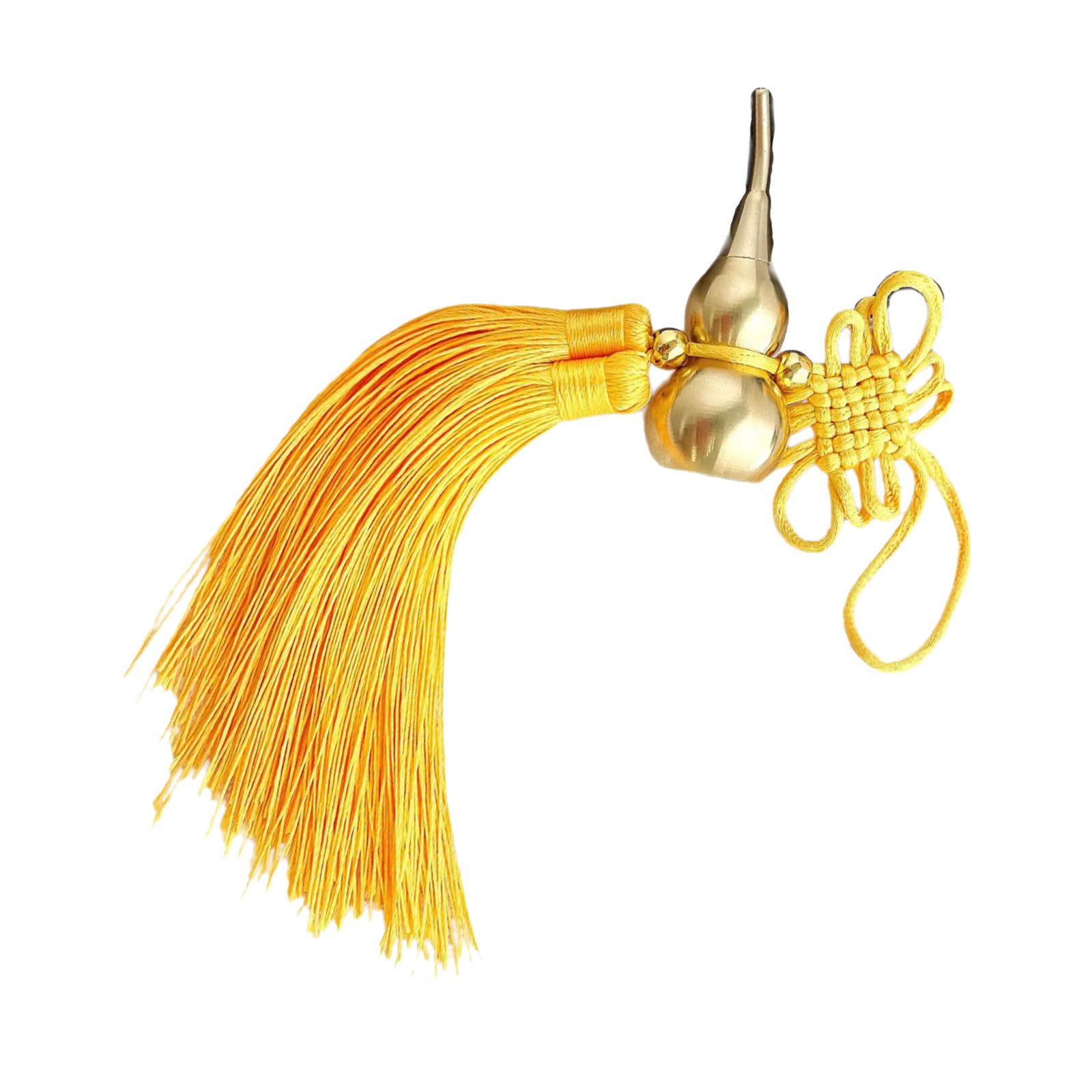 Metal Fengshuis Gourd Pendant Chinese Knot Tassels Luck Charm Home Car Interior Hanging Decoration Gifting Chinese Knot Tassels Luck Charm