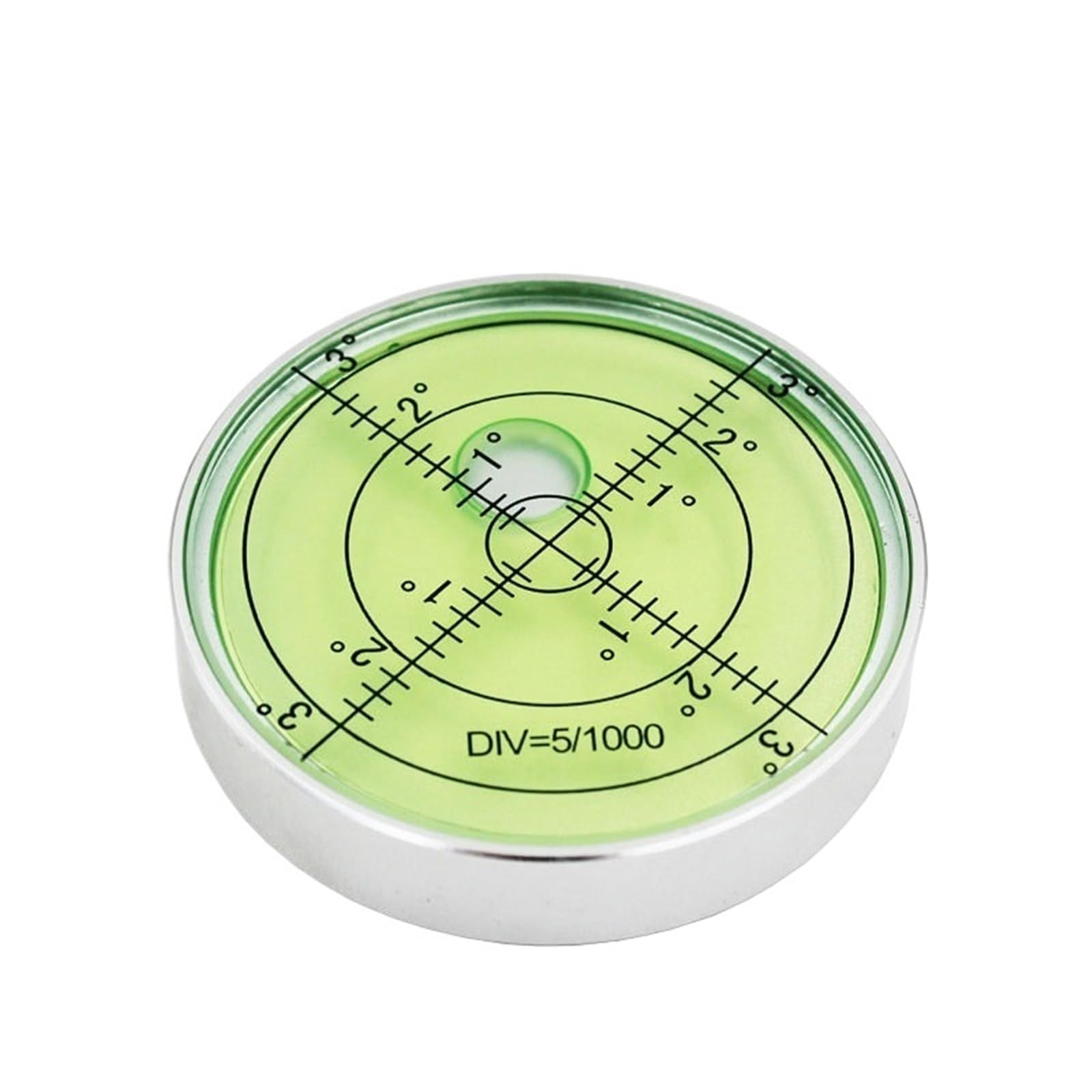 Bulle de niveau à bulle circulaire, vente directe, perle métallique universelle, diamètre 60mm, magnétique lumineux disponible, 1 pièce