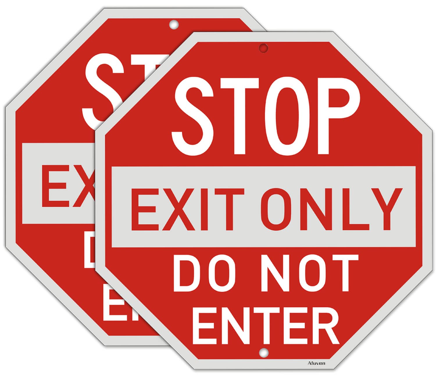 Amazon.com: Stop Exit Only Do Not Enter Signs Metal