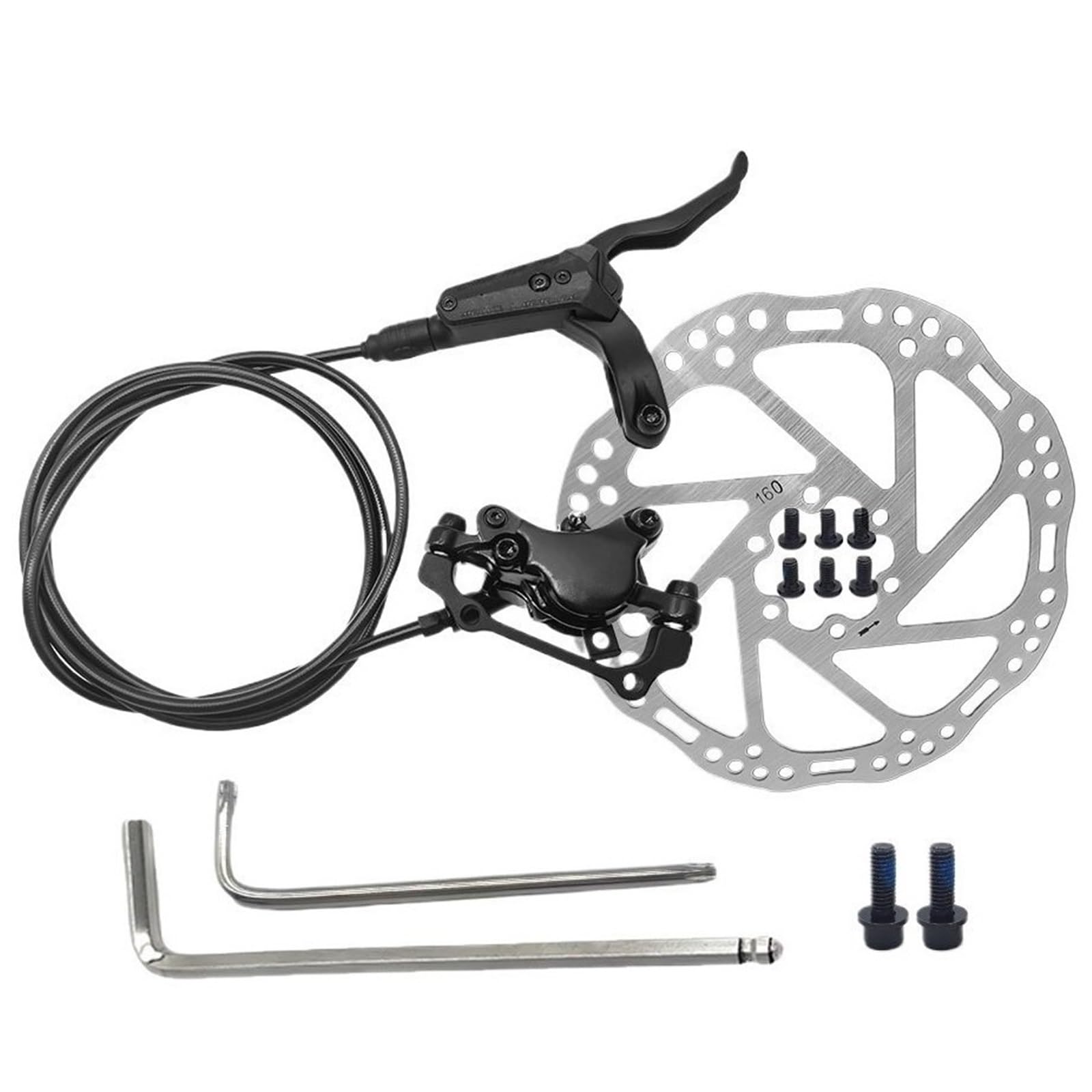 Freno hidráulico A2 MTB Bicicleta Discos de Aceite Palanca 2 pistones 160MM 180MM Rotor Pinza Trasera Delantera Izquierda Derecha