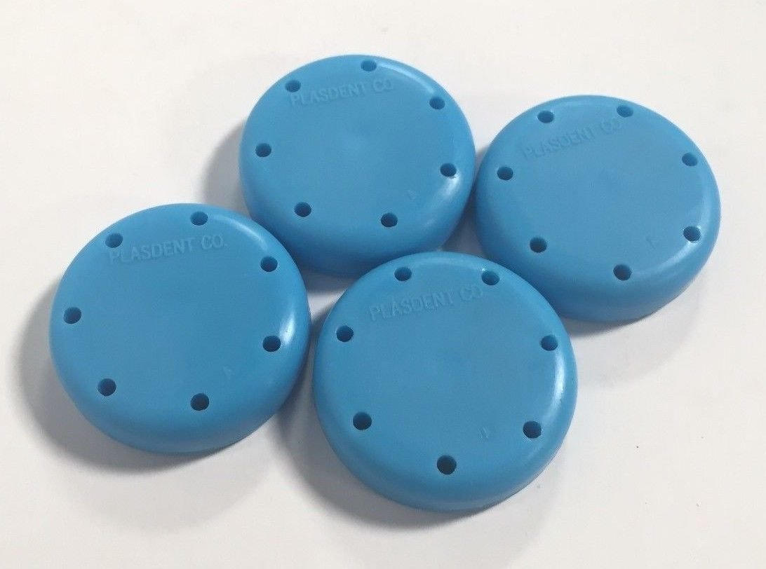 Bur Block - Magnetic, Small Round, Blue (7)