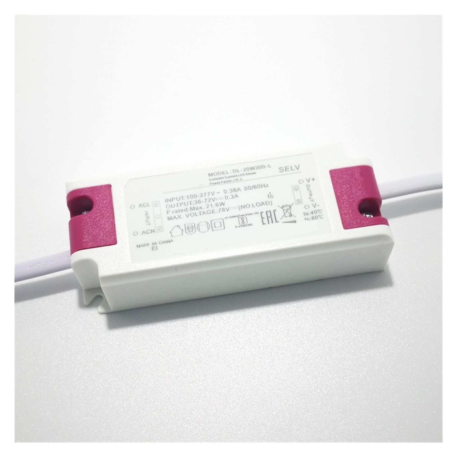 NXUTKBNK Power led Flicker-Free Driver 7W12W20W30W50W Indoor Ceiling lamp Ballast(DL 50W1A2 L Output 2142V1.2A)