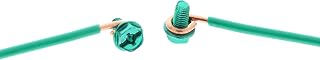IDEAL 30-3392S 12 AWG Green Grounding Pigtails with Screws - 5 Pack | NEC Compliant, Fast Install