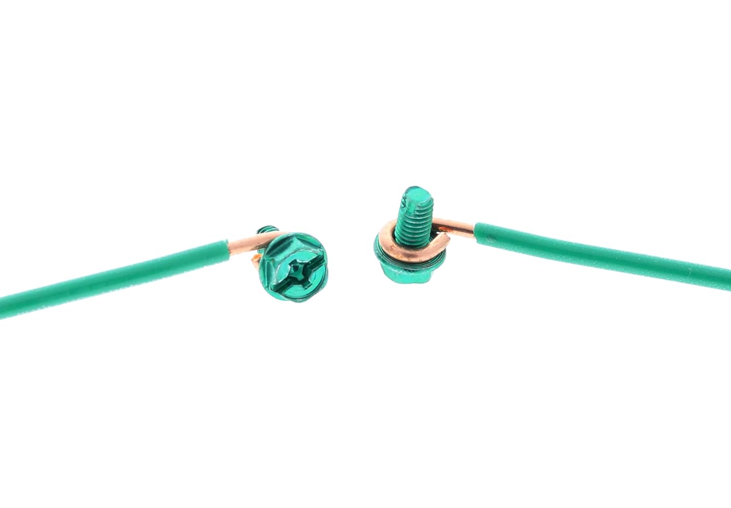 IDEAL 30-3392S 12 AWG Green Grounding Pigtails with Screws - 5 Pack | NEC Compliant, Fast Install