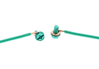 IDEAL Electrical 30-3392S 12 AWG Solid Pigtails with Screws - Green 5 Pack