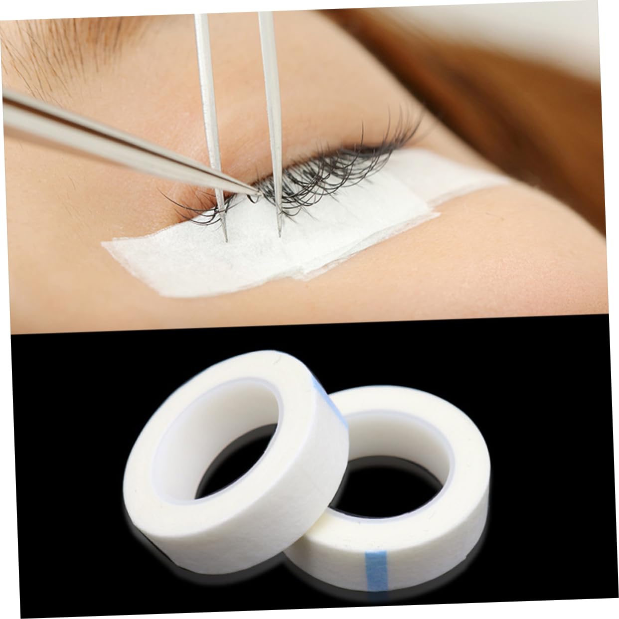 Beaupretty 48piezas Cinta Aislante Para Extensiones De Pestañas De Cinta Adhesiva De No Tejida Herramienta De Maquillaje Para Aislar Pestañas Superiores Inferiores Transpirable y Fácil De