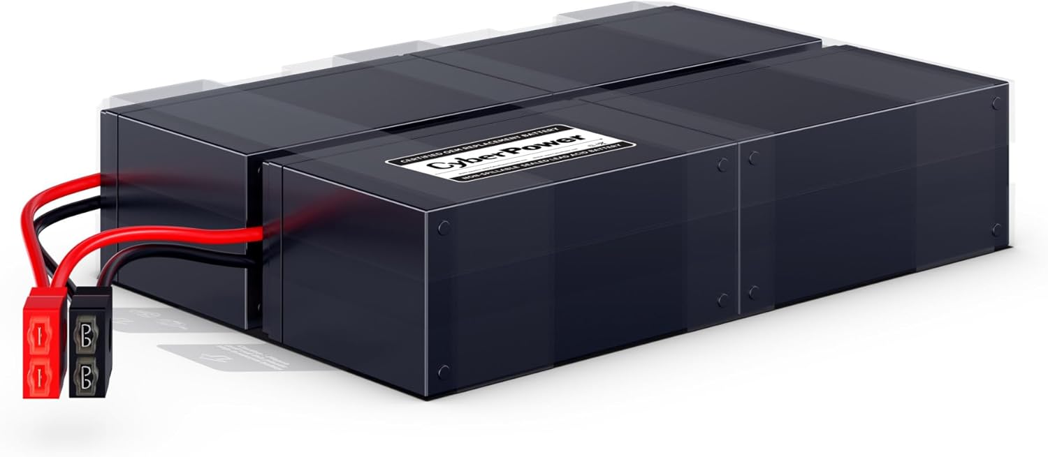 CyberPower RB1270X4J UPS Replacement Battery Cartridge, Maintenance-Free, User Installable, 12V/7Ah