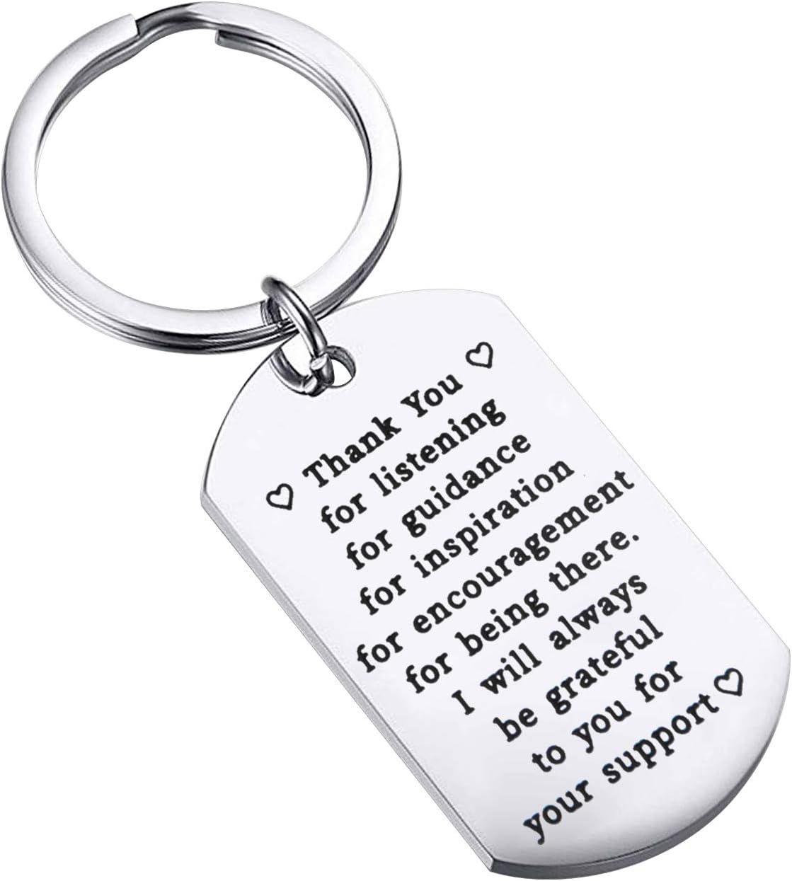 FUSTMWThank You Gift Appreciation Gift Thank You for Guidance Keychain Support Gifts