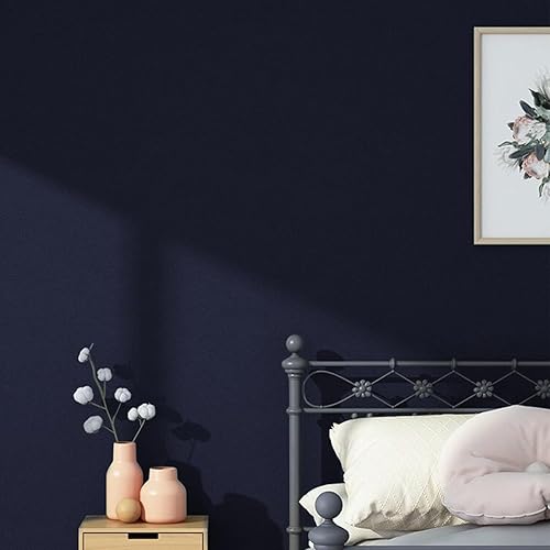 Miniatura 3 de Papel tapiz azul marino para despegar y pegar, papel de contacto azul oscuro, 15.7 x 118.1 pulgadas, papel tapiz azul marino para despegar y pegar