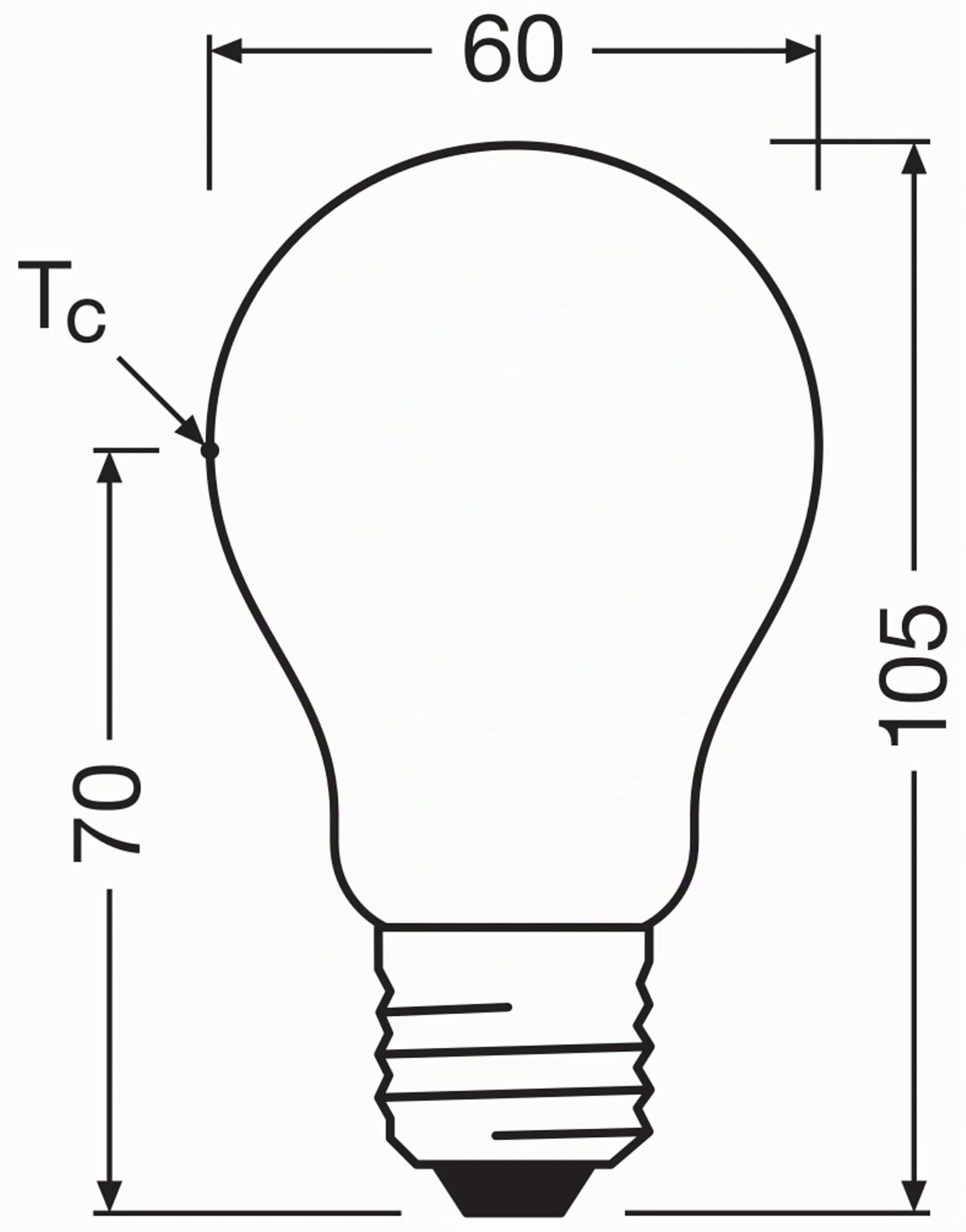 Osram Energy Class LED-Lampe in klassischer Kolbenform, 3.8 W / 806 lm, EEK A, kaltweißes Licht (4000 K), CRI 80, aus gefrostetem bleifreiem Glas, E27 Sockel, IP20, 60mm DM,6-Pack