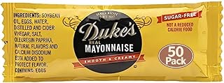 Sugar Free Mayonnaise Packets – Duke’s Smooth & Creamy Real Mayo (50 Count, 12g Each)
