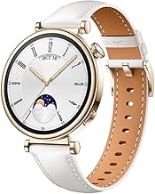 HUAWEI Watch GT 4 Montre Connectée Femme Jusqu'à 14 Jours d'autonomie - Compatible avec iOS et Android - Suivi de la fréquence Cardiaque - Montre Sport, SpO2 et GPS - 41MM Blanc Version FR