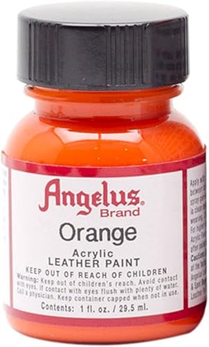 Angelus Pintura acrílica para cuero, 1 oz, naranja