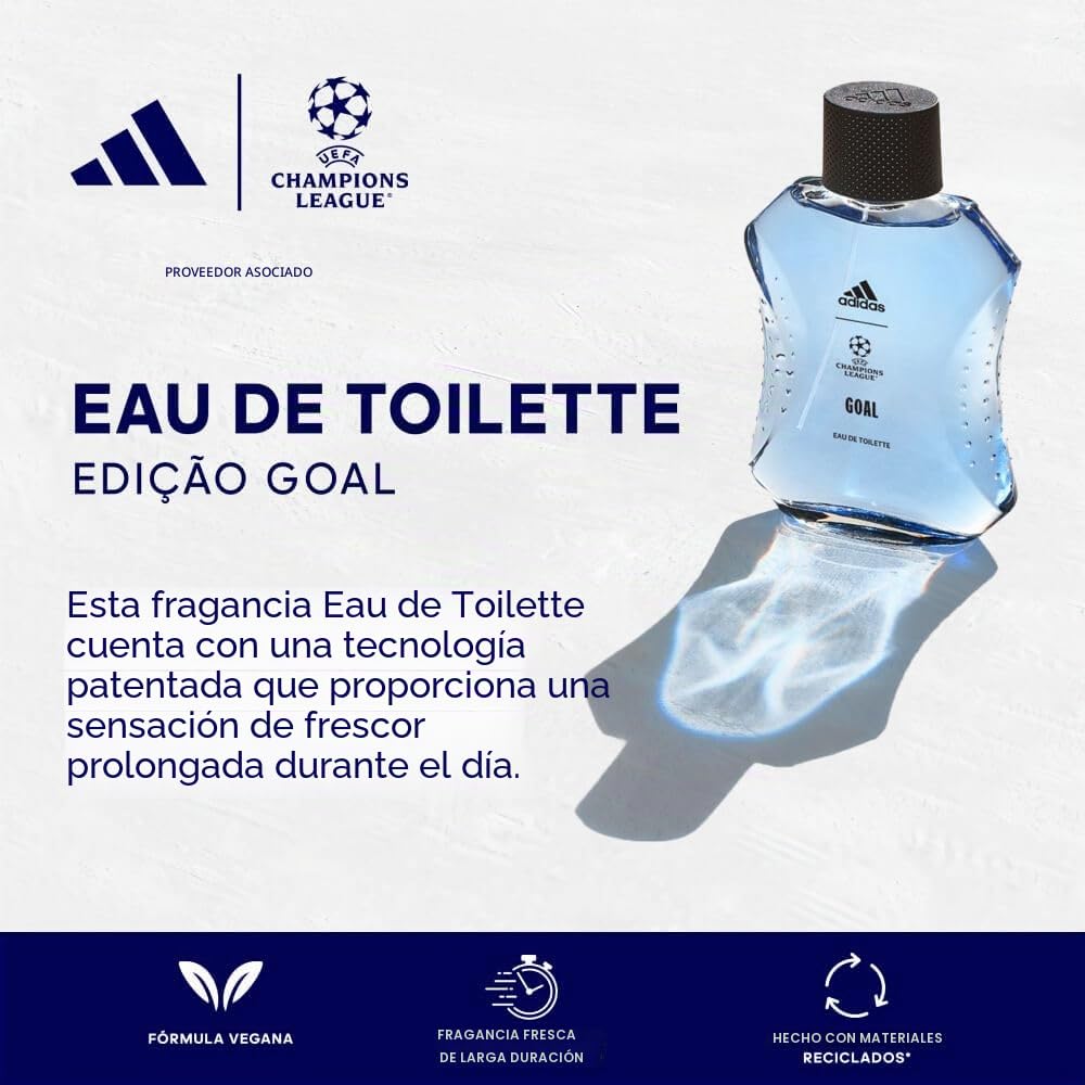 ADIDAS, Fragancia Eau de Toilette UEFA GOAL 100 ml