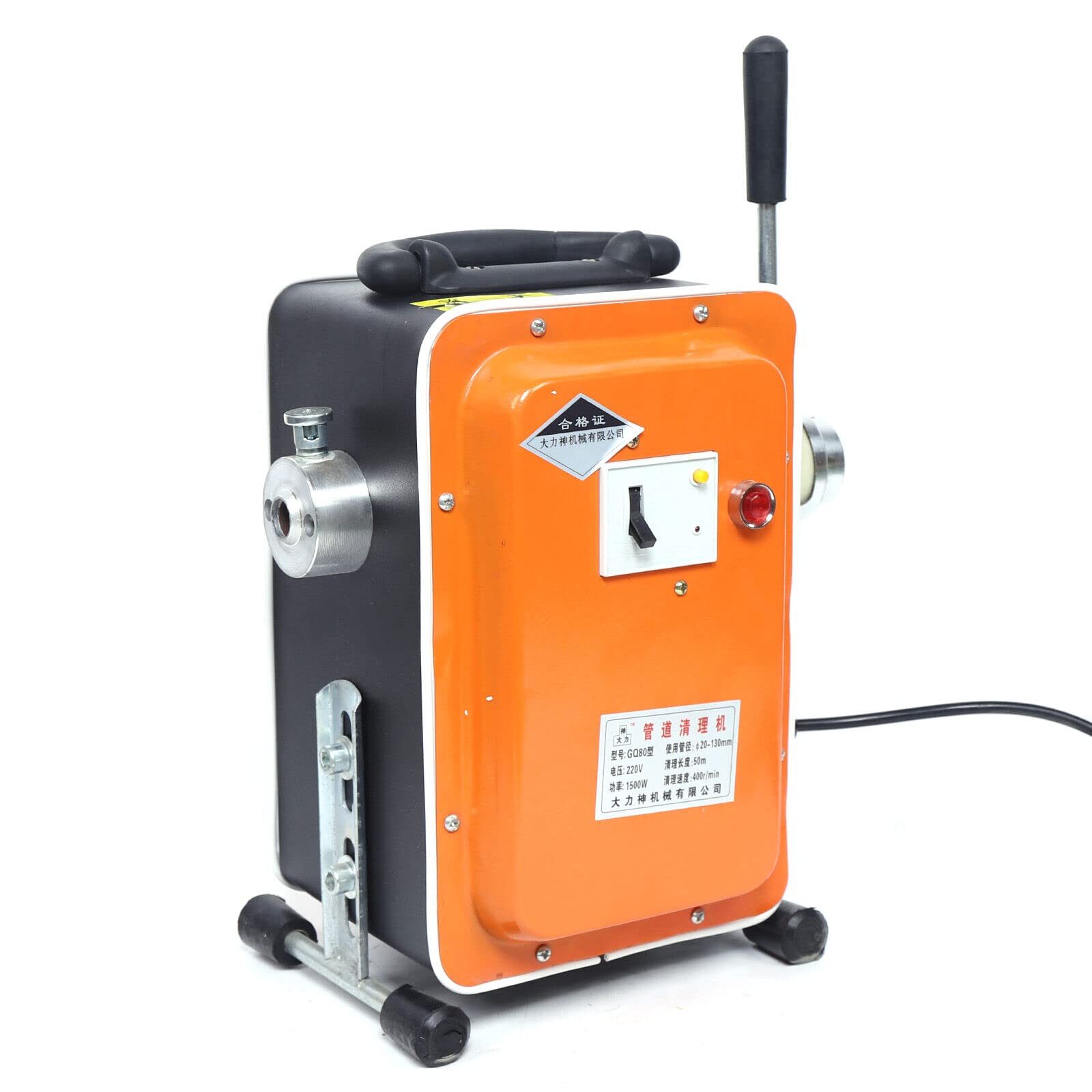 750W Limpiador de alcantarillado Eléctrico espirales instalaciones de limpieza de tuberías Profesional canalización Desatascador 20-110mm DHL WC alcantarillado inodoro.