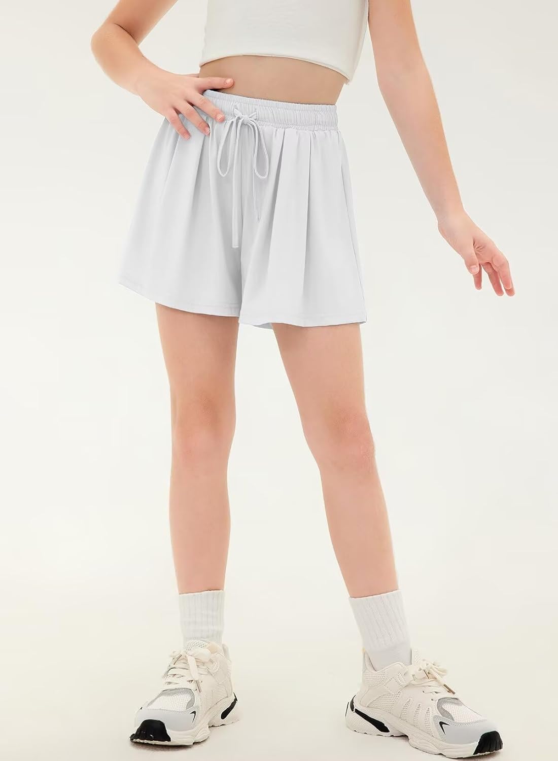 Girls Athletic Shorts UPF50+ Kids Flowy Butterfly Shorts with Pocket - Image 5