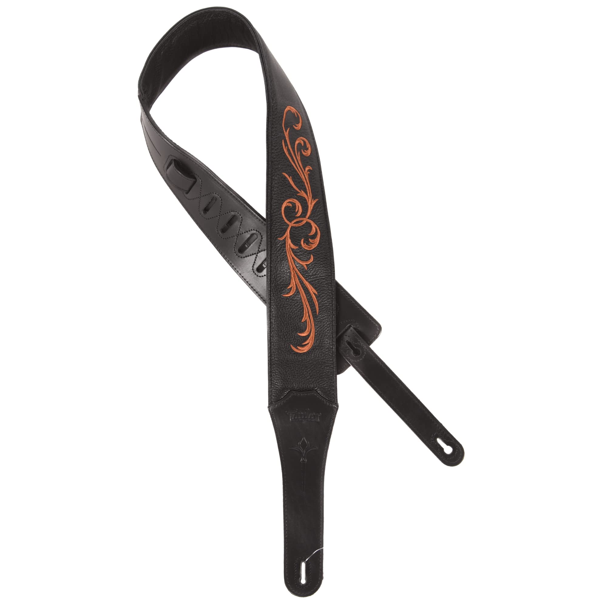 Taylor Taylor Nouveau - Tracolla per chitarra, 7,6 cm, in pelle nera